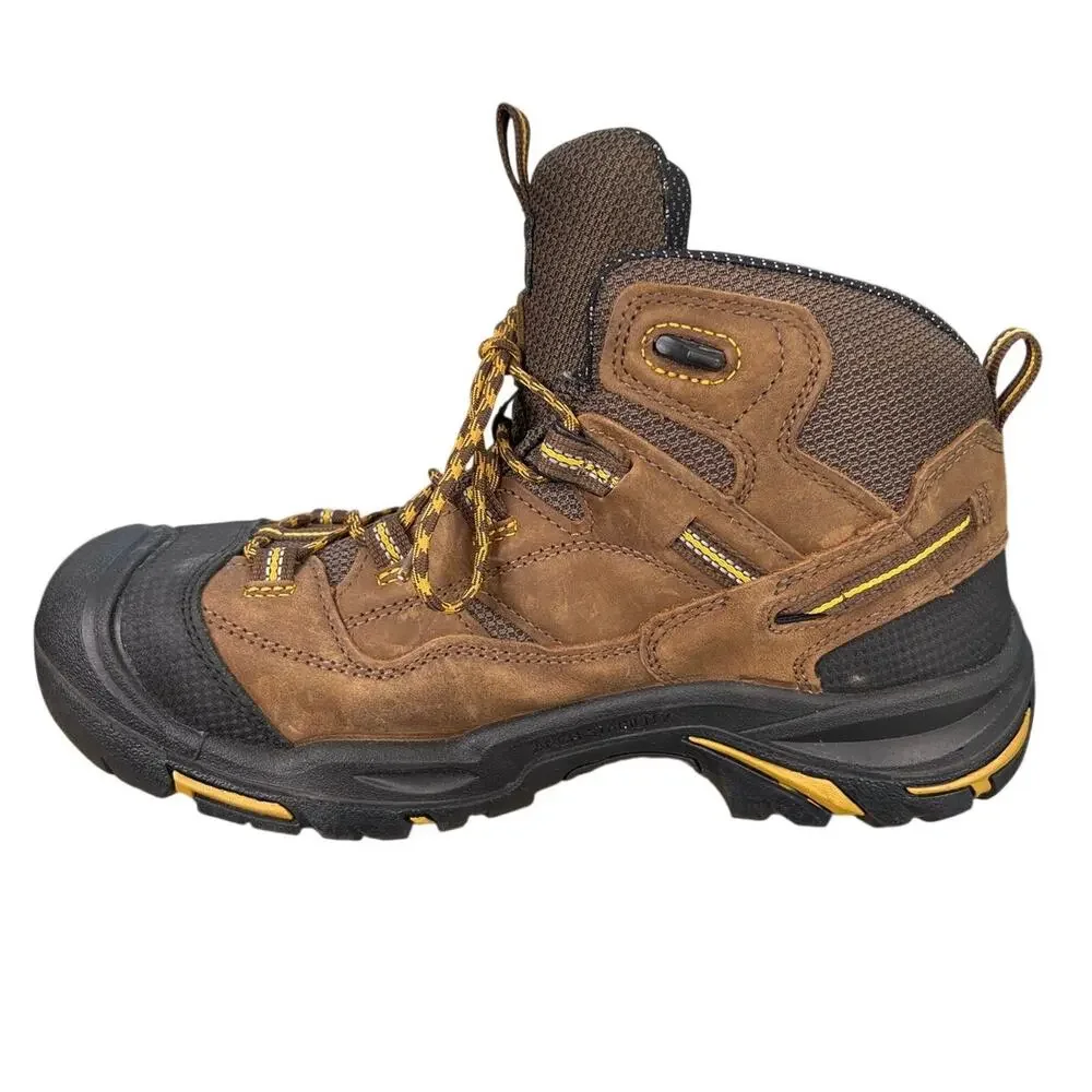 Keen Men’s Braddock Brown Leather Steel Toe Work Boot Size US 11 EE